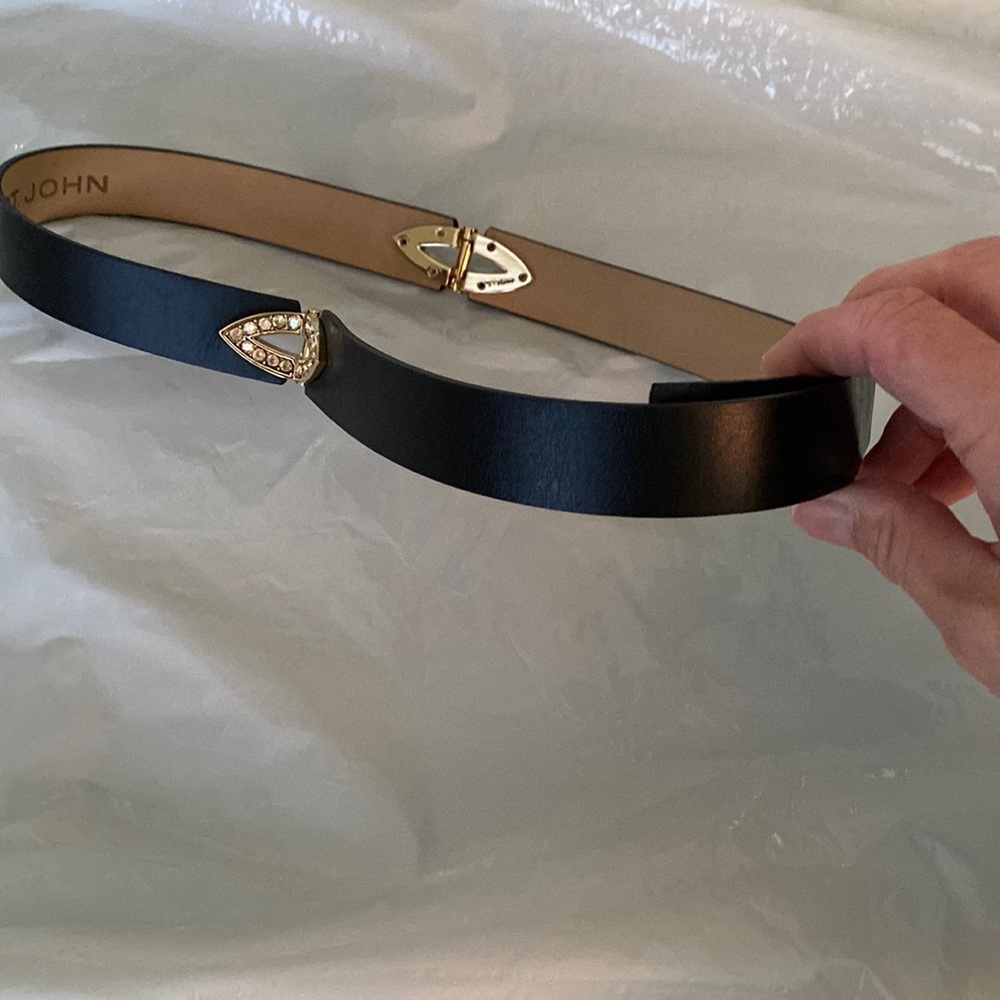 Black St John belt size small